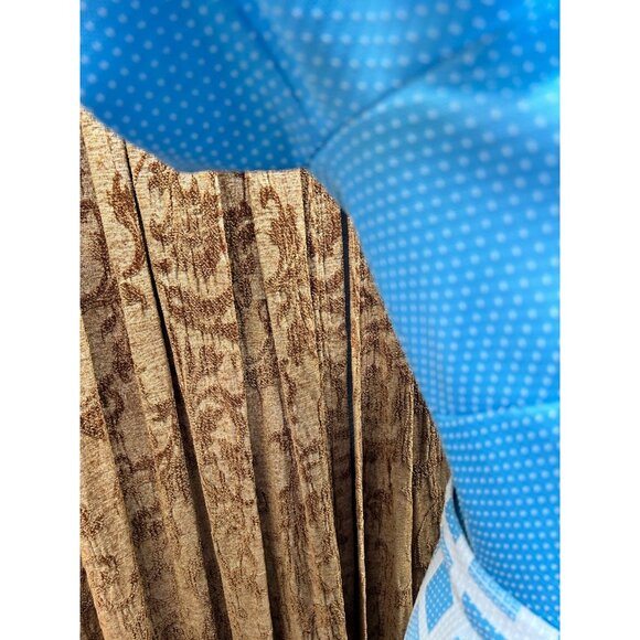 AWESOME Vintage 60' 70' Mod Dagger Collar JC Penny Light Blue Pockets Dress - Picture 9 of 13